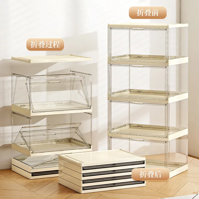 Transparent Acrylic Folding Sh - đánh giá và giá Shoe Box Display