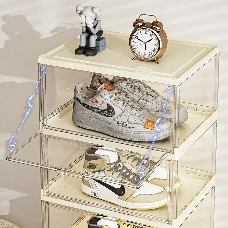 Transparent Acrylic Folding Sh - đánh giá và giá Shoe Box Display