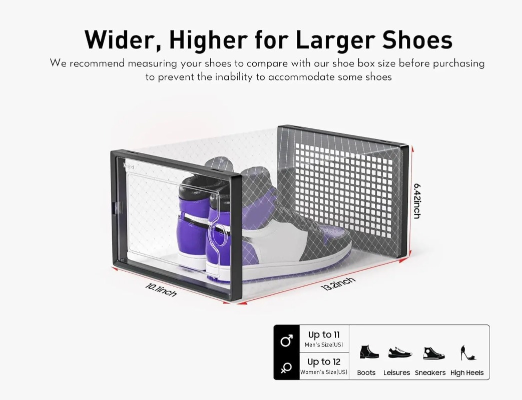 Stackable Shoe Storage Boxes,  - đánh giá và giá Sneaker Case