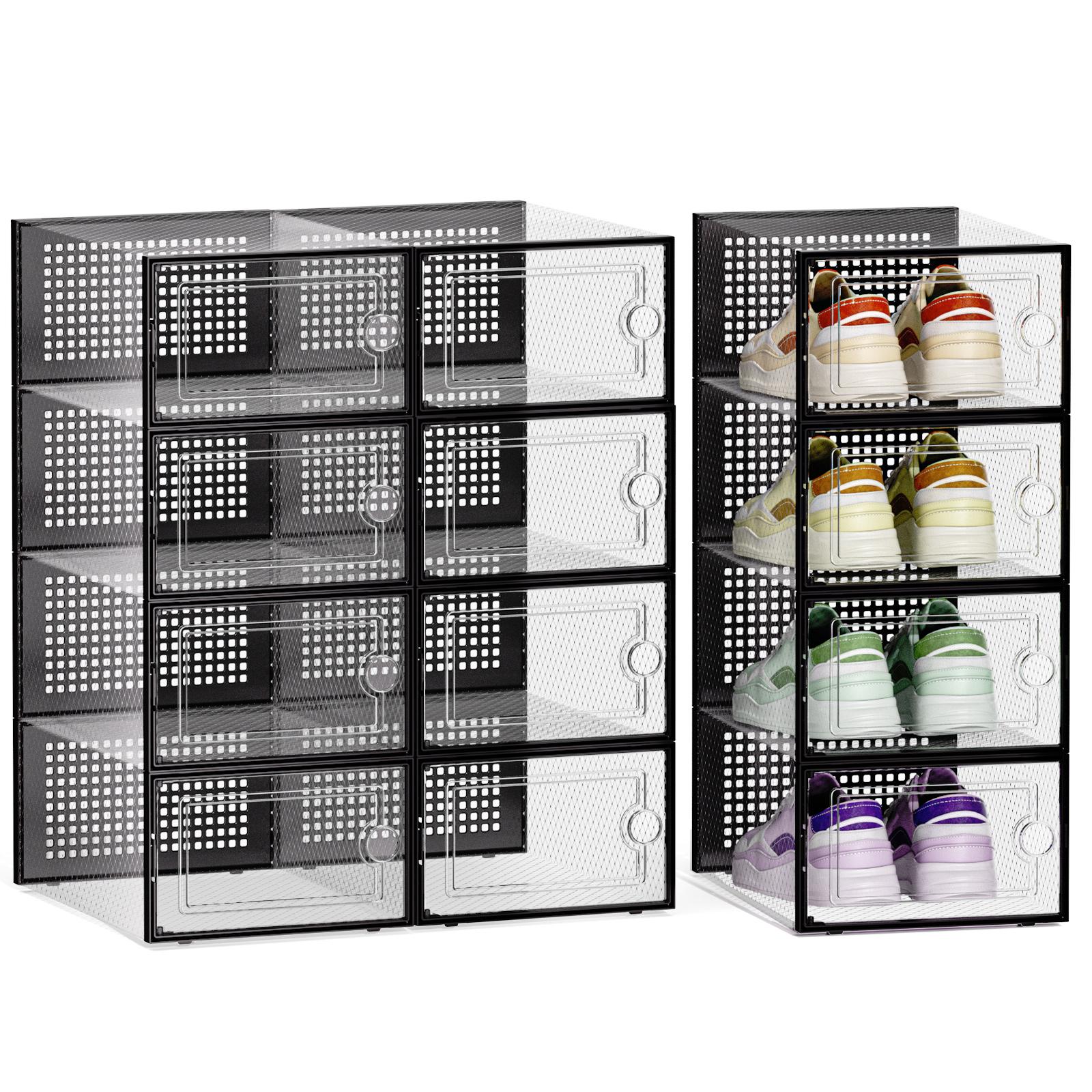 12/24 Pcs Thick Clear Shoe Box - đánh giá và giá Shoe Box Display