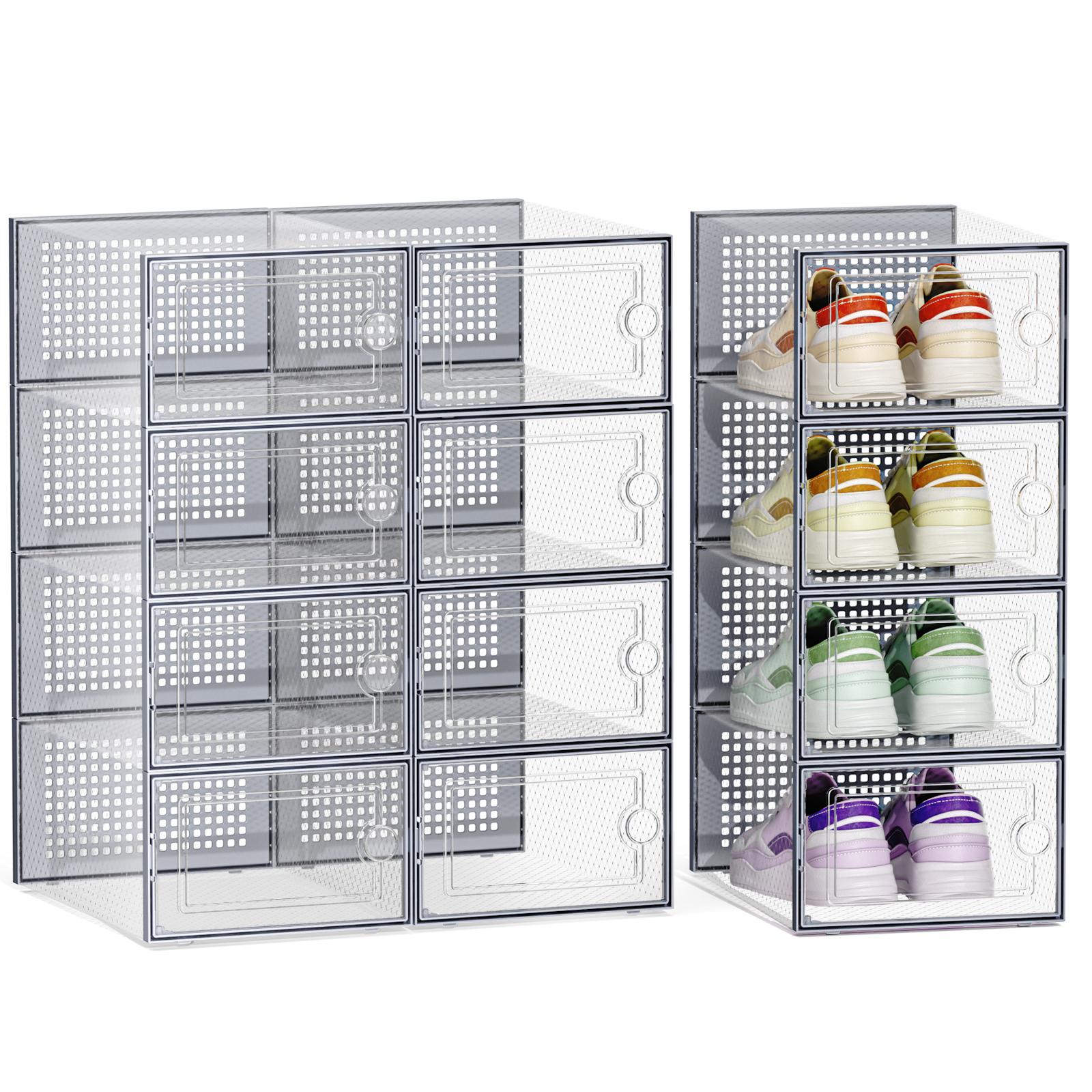 12/24 Pcs Thick Clear Shoe Box - đánh giá và giá Shoe Box Display