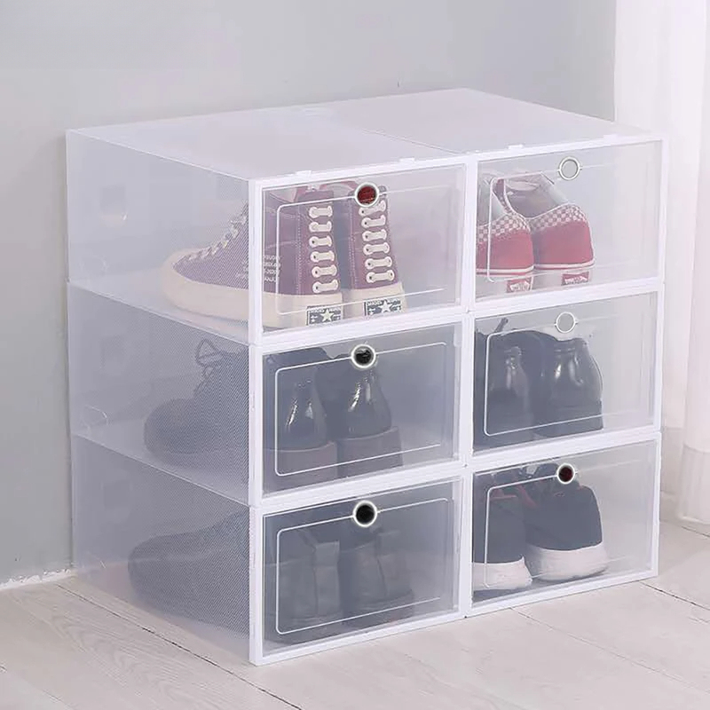 6 Pcs Transparent Shoe Storage - đánh giá và giá Shoe Box Display