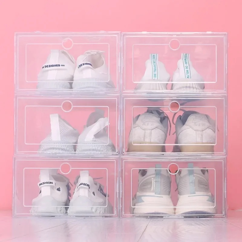 6pcs Transparent Shoe Boxes St - đánh giá và giá Shoe Box Display