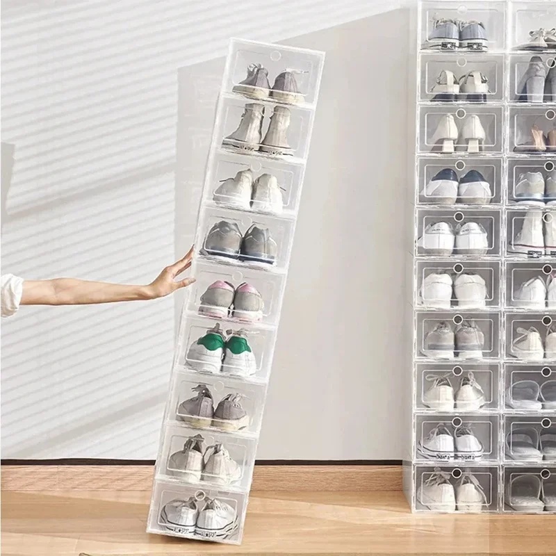 6pcs Transparent Shoe Boxes St - đánh giá và giá Shoe Box Display